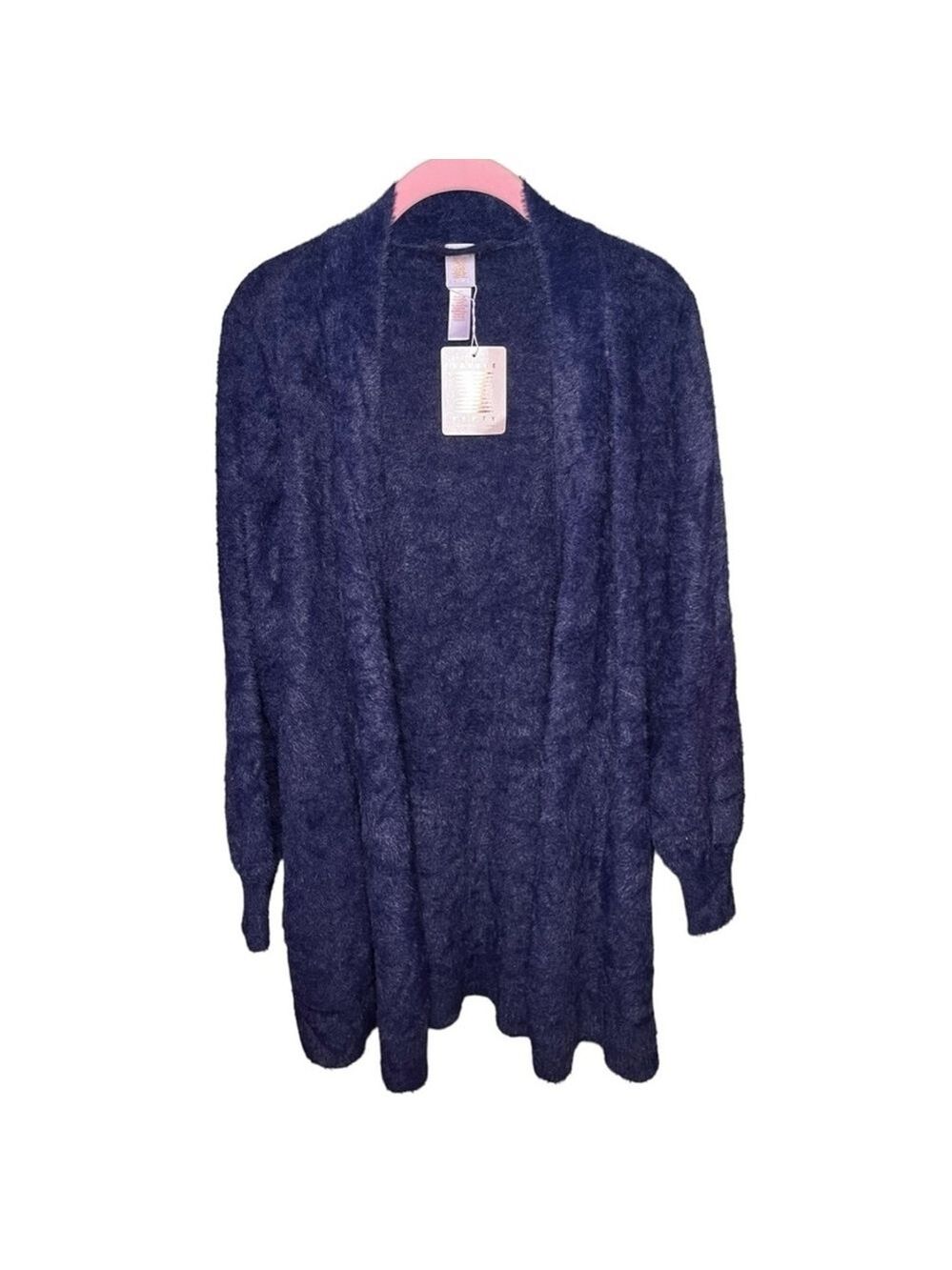 Savage X Fenty Fluff It Up Robe Navy Blue Plush NWT 2X/3X - Picture 2 of 4